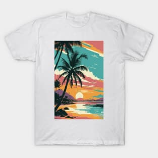 Sunset at the beach T-Shirt
